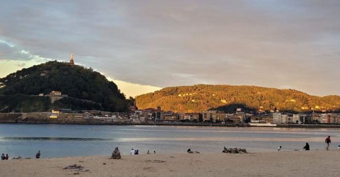 Atardecer en Ondarreta : foto en Donostia-San Sebastián