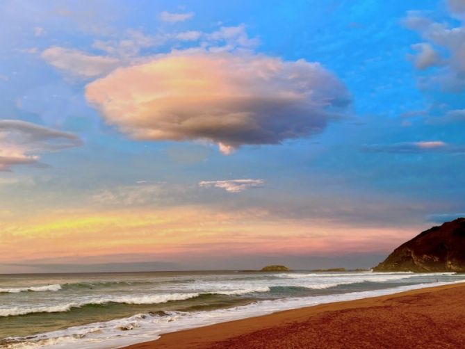 Atardecer en Otoño : foto en Zarautz