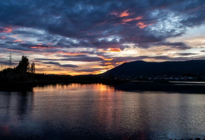 Atardecer en Txingudi: foto en Hondarribia