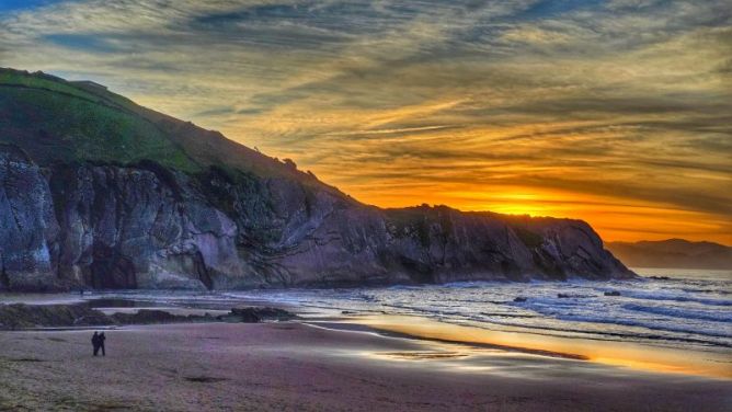 Colorido otoñal: foto en Zumaia