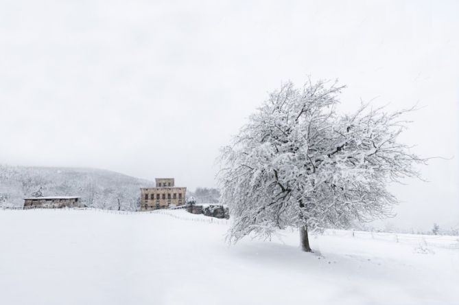 CON NIEVE: foto en Urretxu