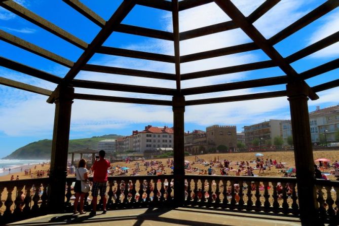 Dia de playa: foto en Zarautz