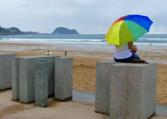 Dia de Sirimiri en Zarautz 