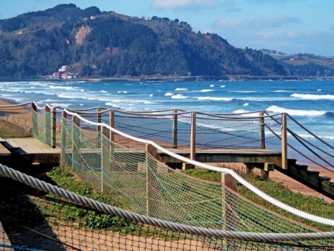 Escaleras: foto en Zarautz