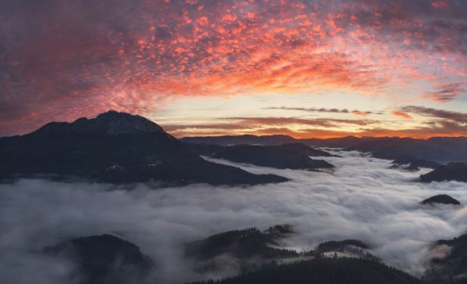 Espectáculo antes de amanecer: foto en Arrasate-Mondragón