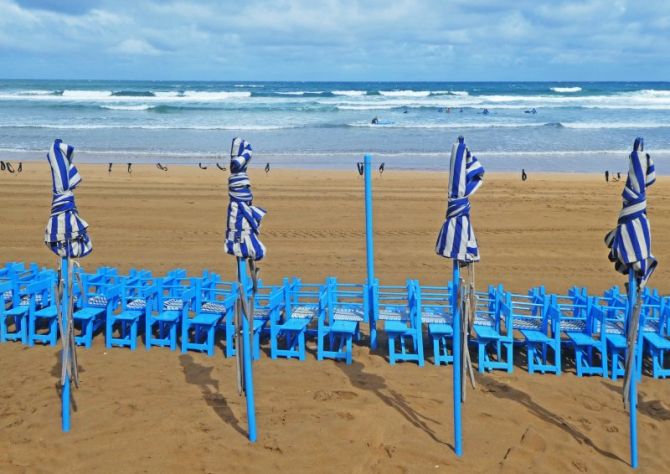 A la espera: foto en Zarautz