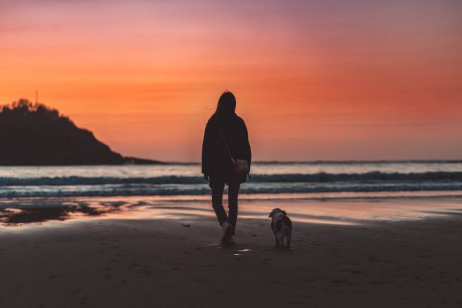 El inicio del camino: foto en Donostia-San Sebastián