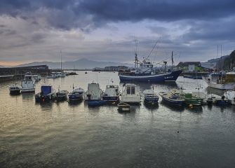 lluvia en el puerto