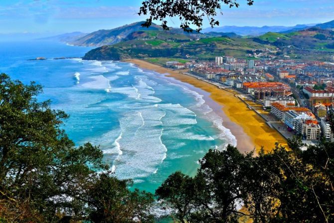 Paisaje de Zarautz : foto en Zarautz