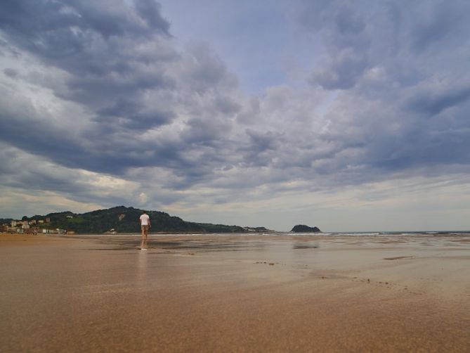 playa de Zarautz: foto en Zarautz