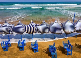 Playa de Zarautz ( Con la marea alta)