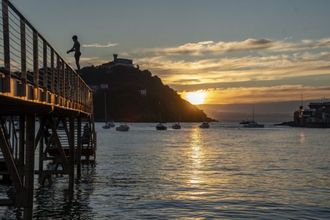 Preparado para saltar: foto en Donostia-San Sebastián