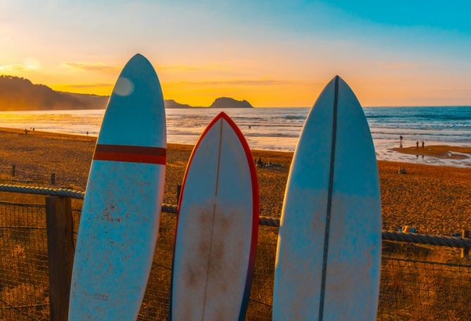 Surf: foto en Zarautz