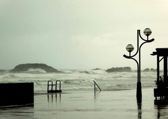 Temporal: foto en Zarautz