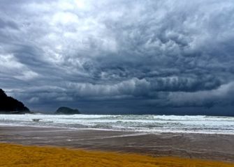 Temporal en la playa 