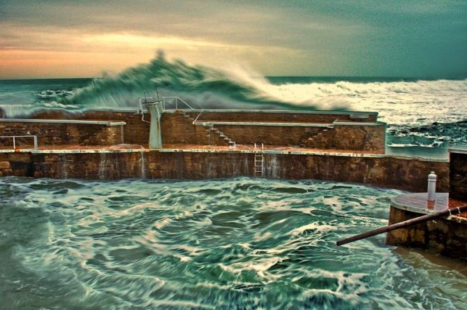 Temporal en Zarautz : foto en Zarautz