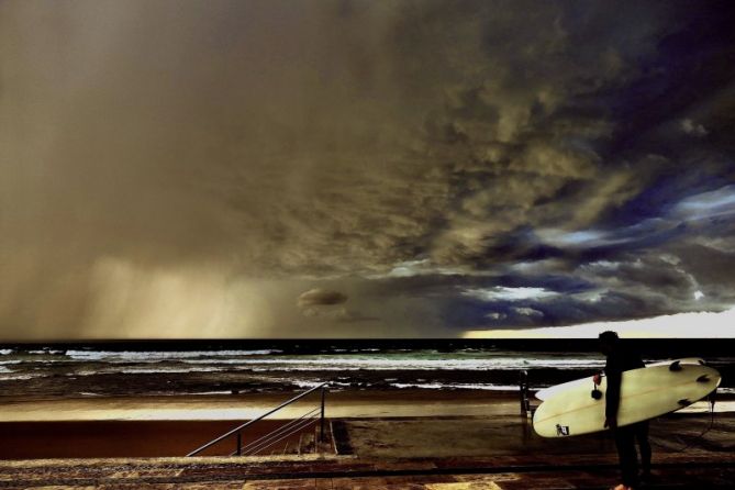 Tormenta de Primavera : foto en Zarautz