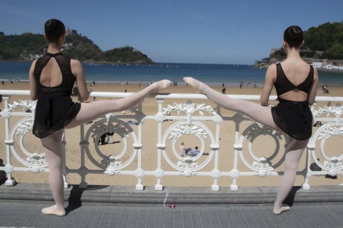 Una particular barra de ballet: foto en Donostia-San Sebastián