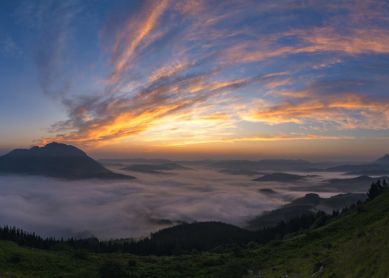 Amanece en el Alto Deba