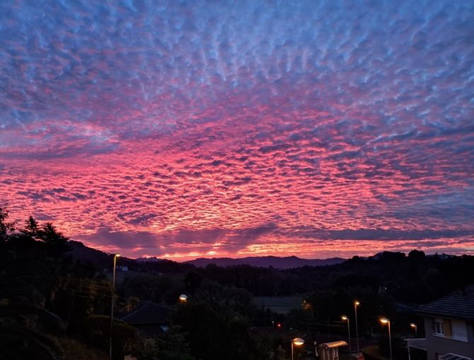 Amanecer rojo: foto en Donostia-San Sebastián