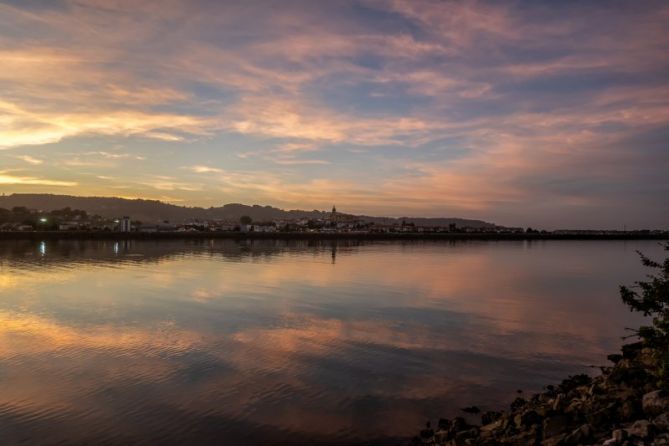 Atardecer en Txingudi: foto en Hondarribia