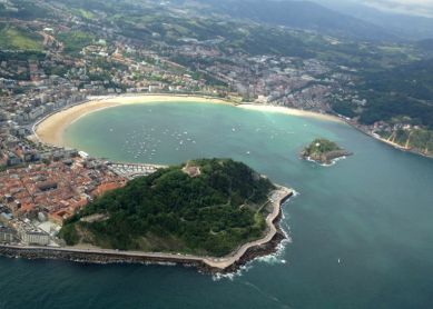 La bella Easo desde el aire
