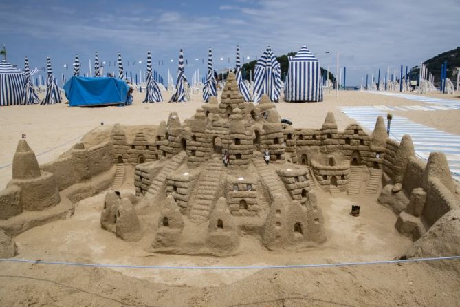 Castillos de arena: foto en Donostia-San Sebastián
