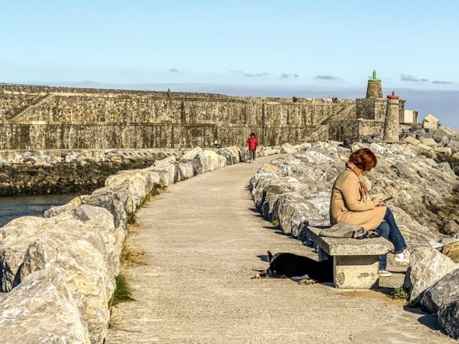 Un día tranquilo: foto en Zumaia