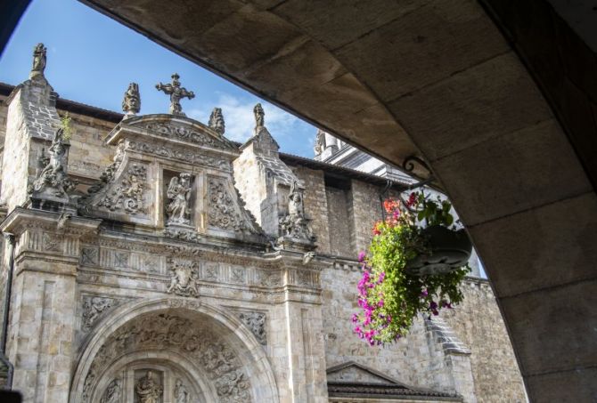 Flores colgantes: foto en Oñati