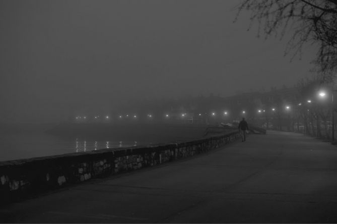 Hondarribia y la niebla: foto en Hondarribia