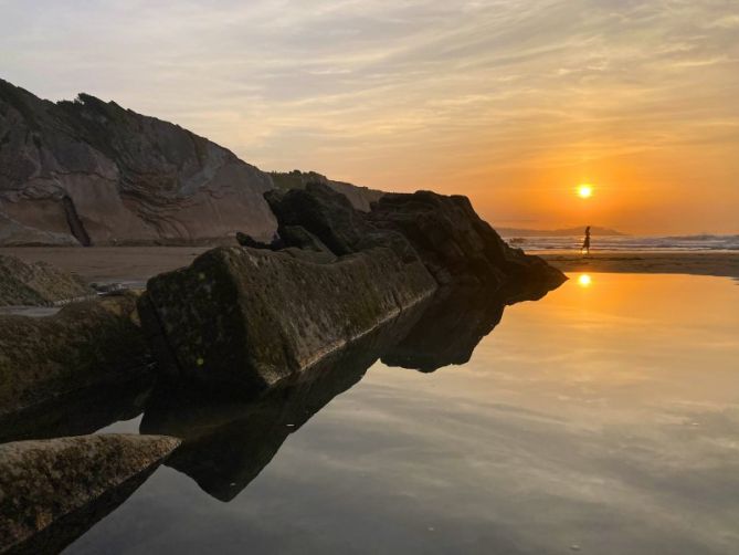 iluminada: foto en Zumaia