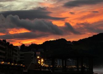 Ocaso en Zarautz