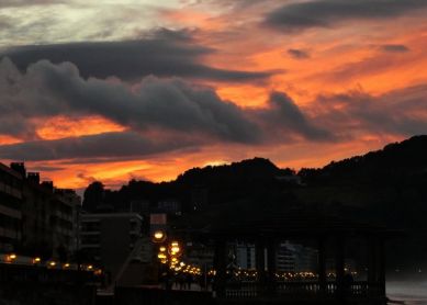 Ocaso en Zarautz