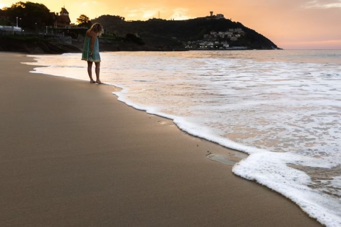 Paseando por La Concha: foto en Donostia-San Sebastián