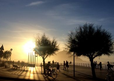 El sol cae en Sagués