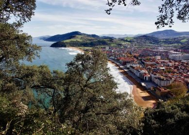 Zarautz desde las alturas 