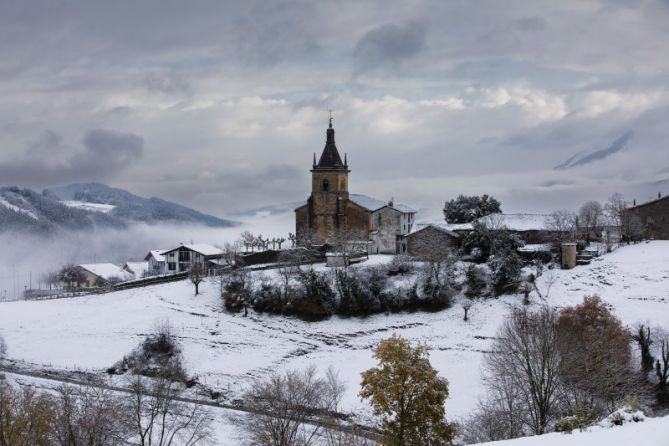 Amanece con nieve