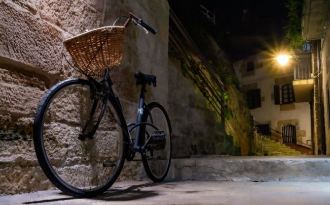 El descanso de la bicicleta