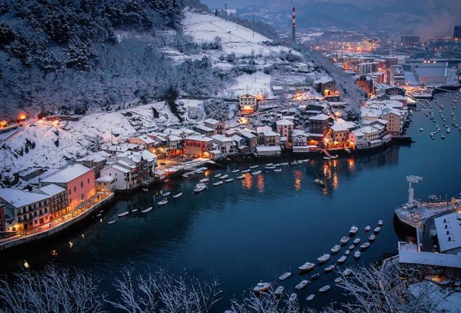 Nieve en Pasai Donibane